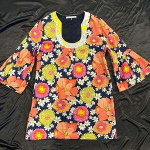 Trina Turk Multicolor Floral Tunic